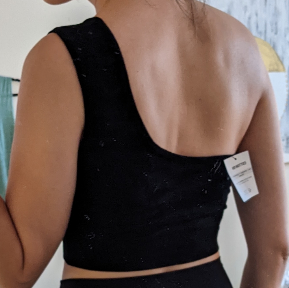 One Shoulder Cotton-On Crop Top
